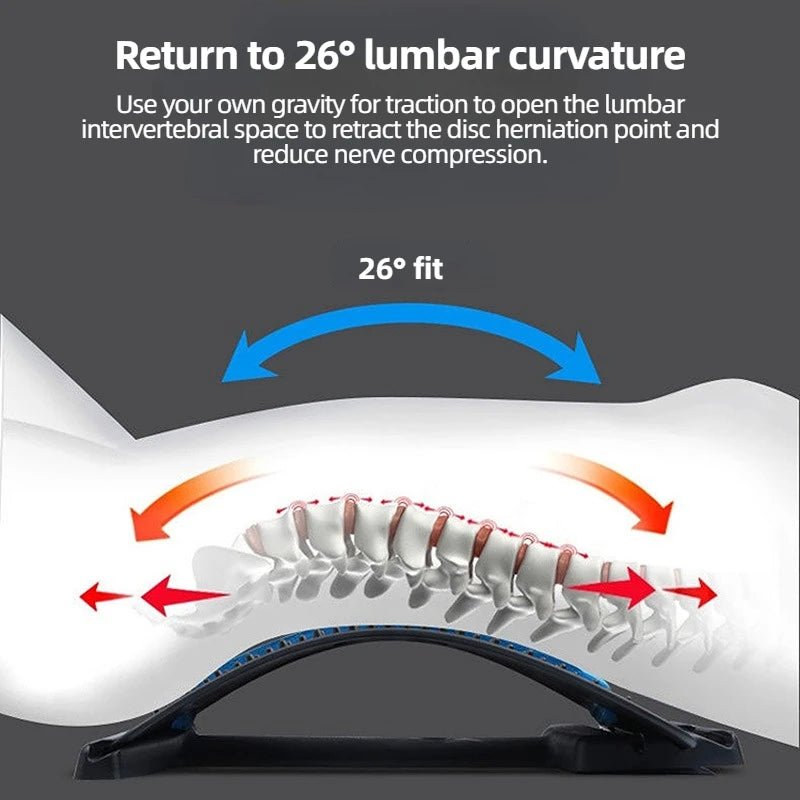 Magnetic Back Massage Muscle Relax Stretcher Posture Therapy Corrector Back Stretch Spine Stretcher Lumbar Support Pain Relief